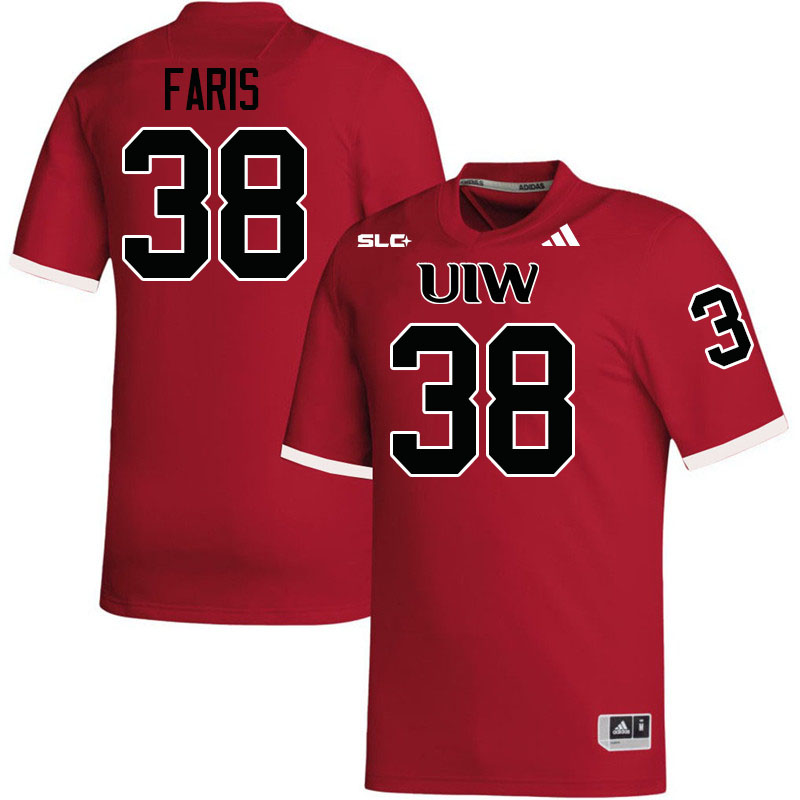 Incarnate Word Cardinals #38 Will Faris College Football Jerseys,Uniforms-Red